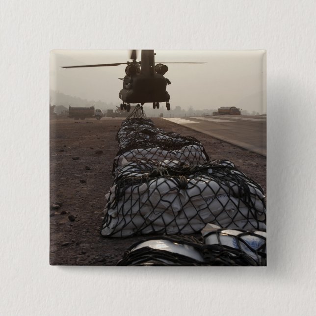 Marines attach sling loads 15 cm square badge (Front)