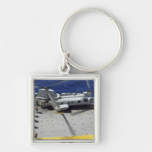 Marines board a CH-46E Sea Knight helicopter Key Ring