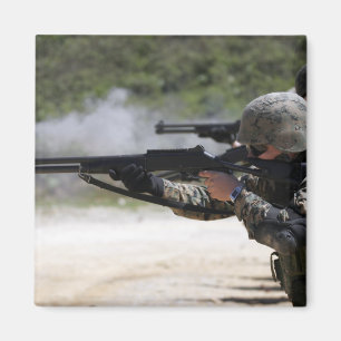 Marines firing shotguns magnet