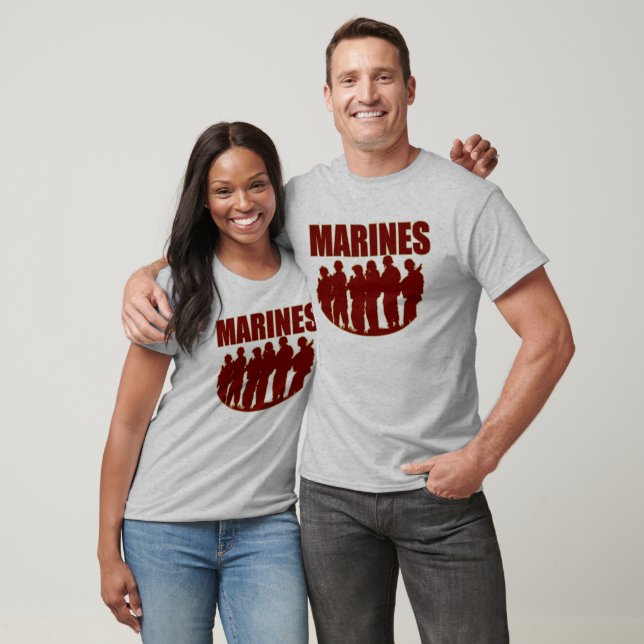 MARINES Long Sleeve Raglan Shirt (Unisex)