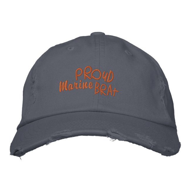 Marines - Military Family Proud Embroidered Hat (Front)
