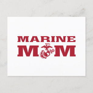 Marines Mum Holiday Postcard