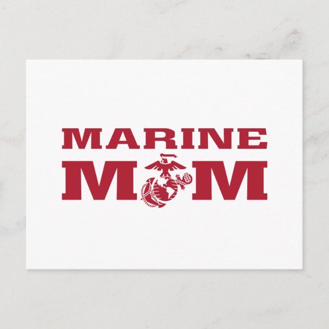 Marines Mum Holiday Postcard (Front)