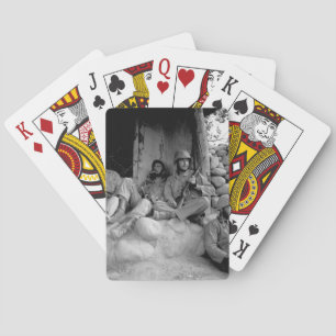Marines of the 1st Marine Division relax_War Image Playing Cards
