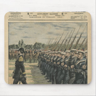 Marines on parade at the review of the 14th mouse mat