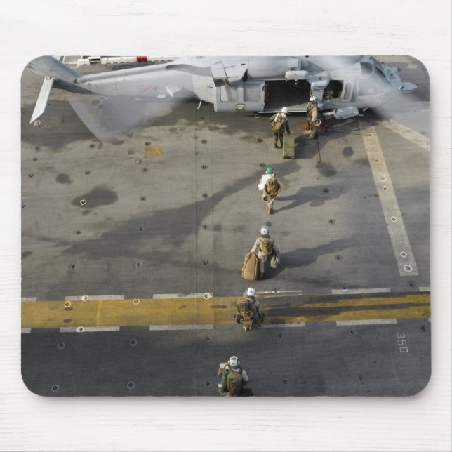 Marines prepare to board an MH-60S Mouse Mat (Front)
