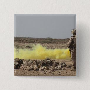 Marines provide security 15 cm square badge