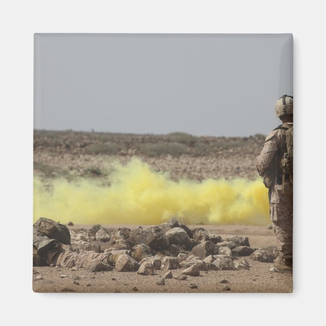 Marines provide security magnet (Front)