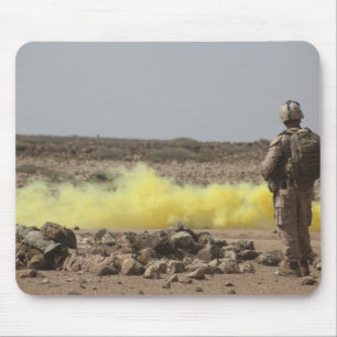 Marines provide security mouse mat