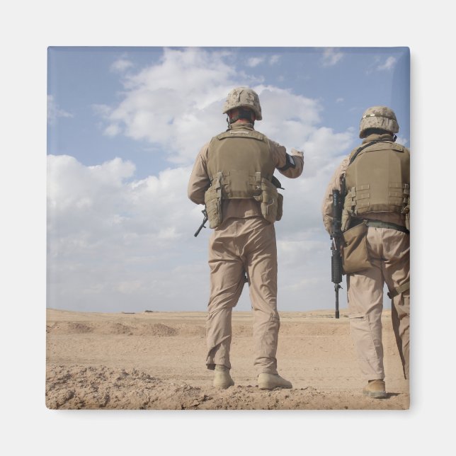Marines scan the horizon for insurgent activity magnet (Front)