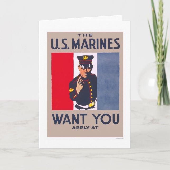 Marines want you card (Front)