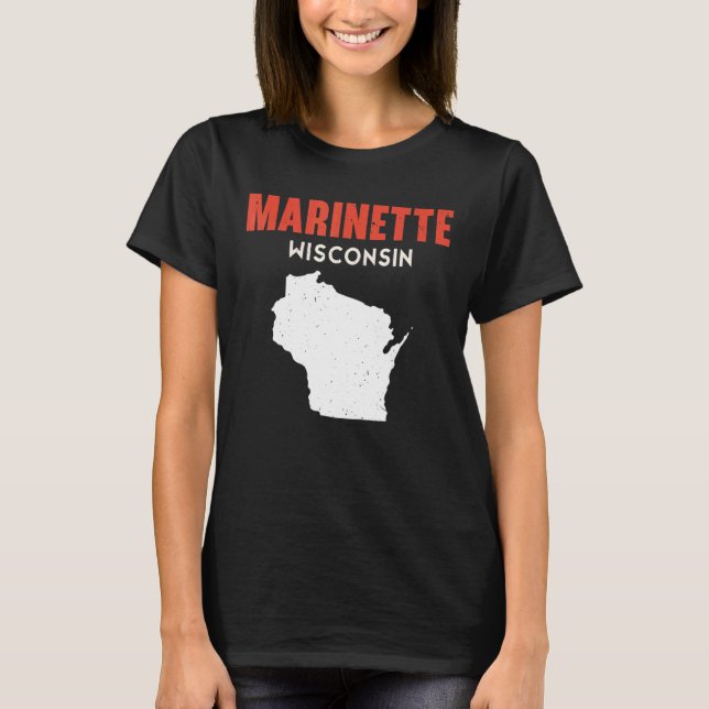 Marinette USA State America Travel Montanan Helena T-Shirt (Front)