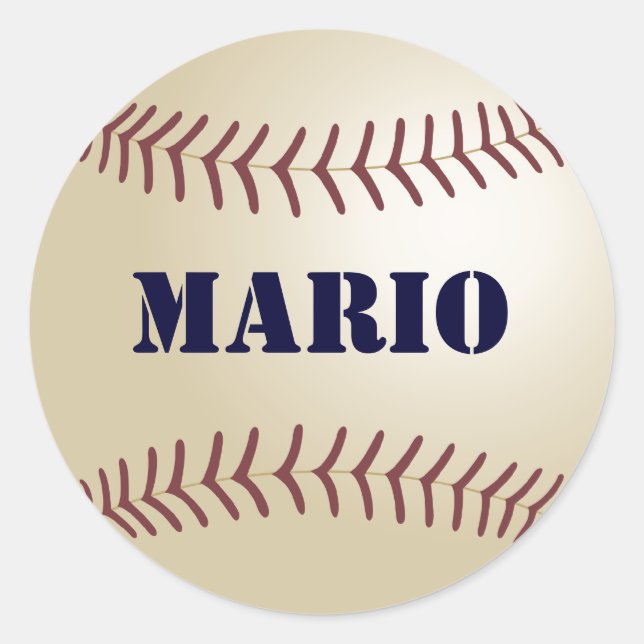 Mario Baseball Sticker / Seal (Front)