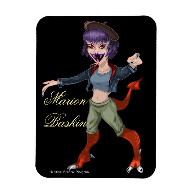 MARION BASKIN 3" x 4" Flexible Photo Magnet (Vertical)