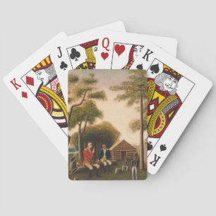 Marion Feasting the British Officer Playing Cards