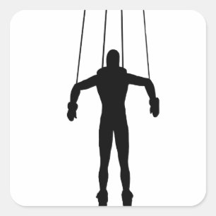 Marionette Puppet Square Sticker
