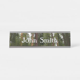 Mariposa Grove in Yosemite National Park Desk Name Plate
