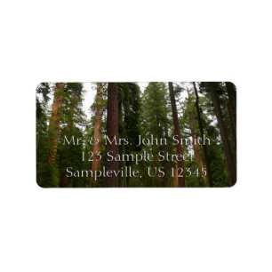 Mariposa Grove in Yosemite National Park Label
