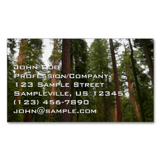 Mariposa Grove in Yosemite National Park Magnetic Business Card