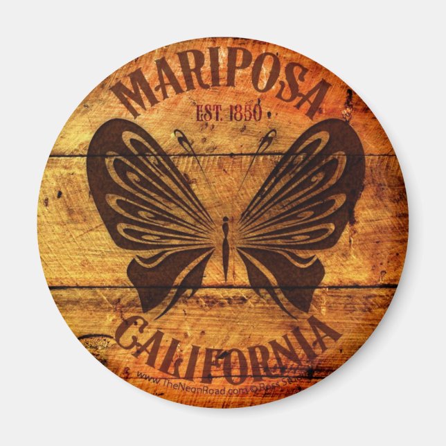 Mariposa Magnet 5 Round (Front)