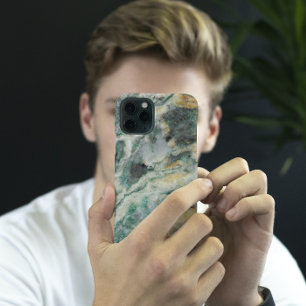 Mariposite Mineral Stone Pattern iPhone 16 Case
