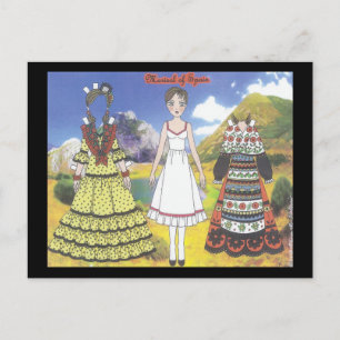 Marisol of Spain Paper Doll Postcard