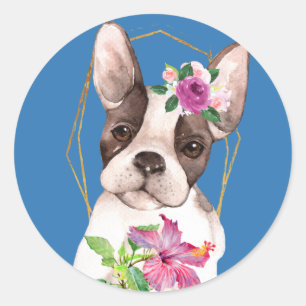 Marisol the Fancy French Bulldog Classic Round Sticker