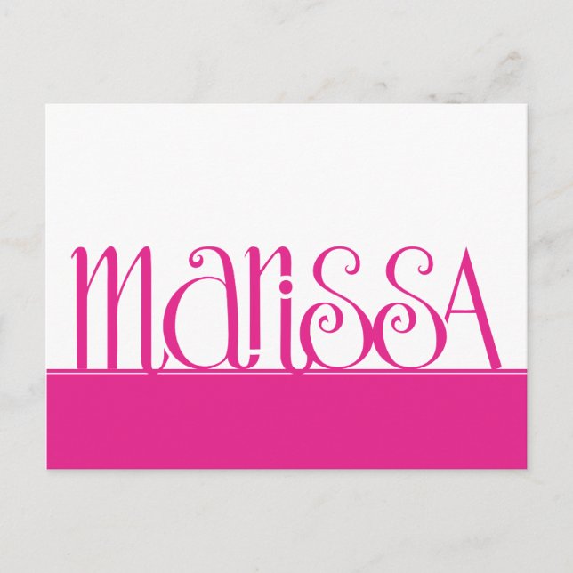 Marissa cherry pink Postcard (Front)
