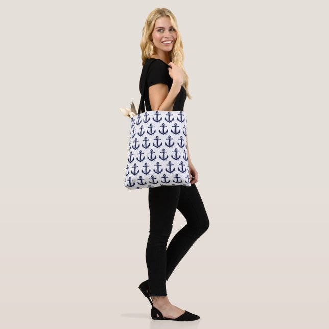 Maritime Anchor Tote Bag (On Model)