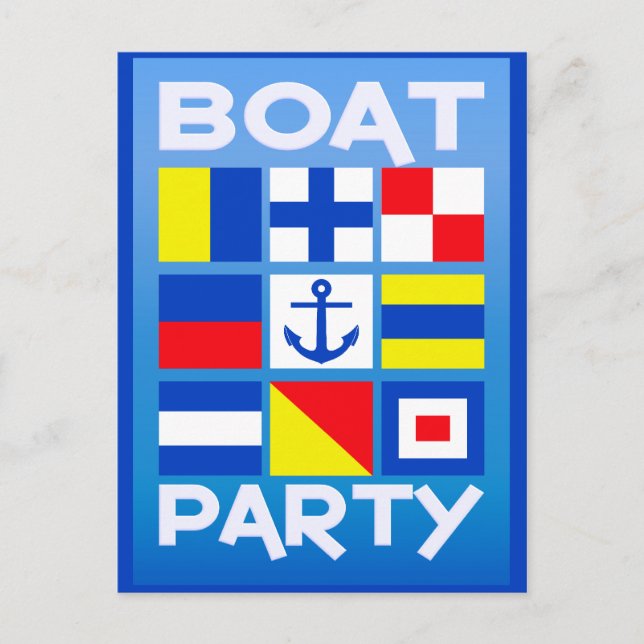 Maritime Boat Party postcard (Front)