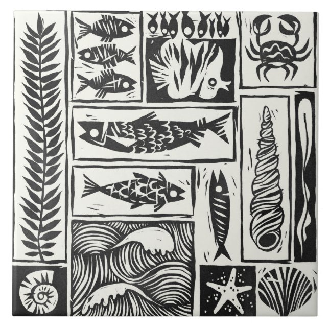 Maritime Decorative Bathroom Tile (Front)