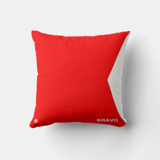 Maritime Flag B — Bravo Cushion