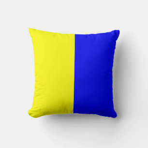Maritime Flag K — Kilo Cushion