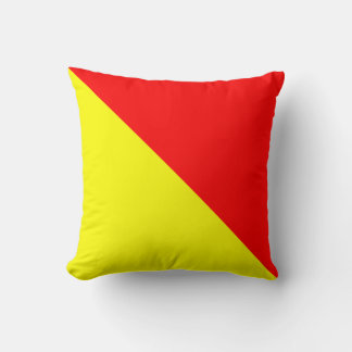 Maritime Flag O — Oscar Cushion