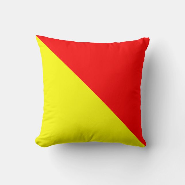 Maritime Flag O — Oscar Cushion (Front)