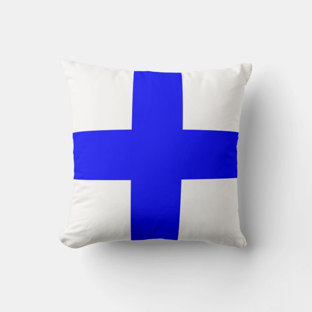 Maritime Flag X — X-ray Cushion (Front)