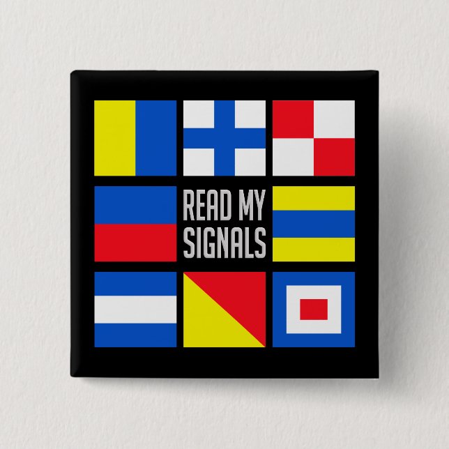 Maritime flags button (Front)