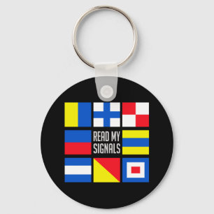 Maritime flags key chain