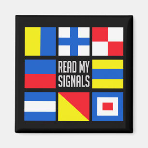 Maritime flags magnet