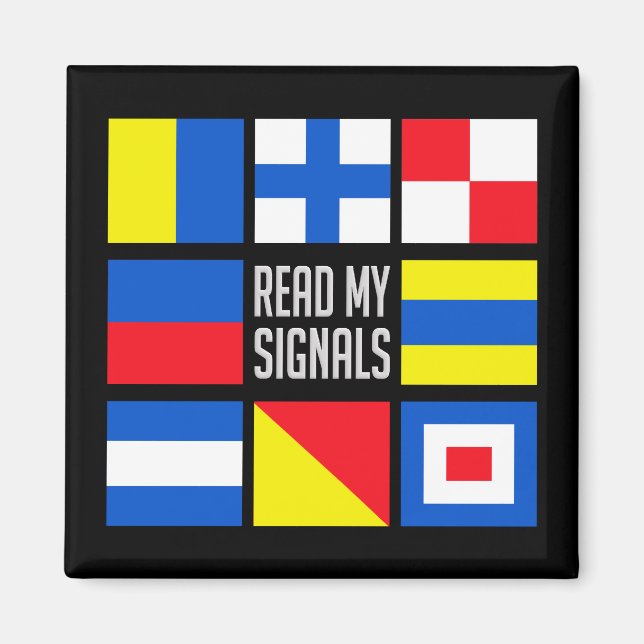 Maritime flags magnet (Front)