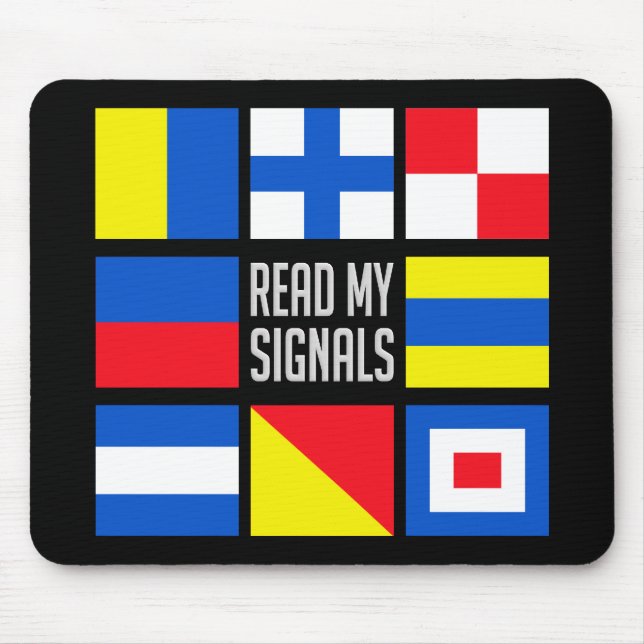 Maritime flags mousepad (Front)