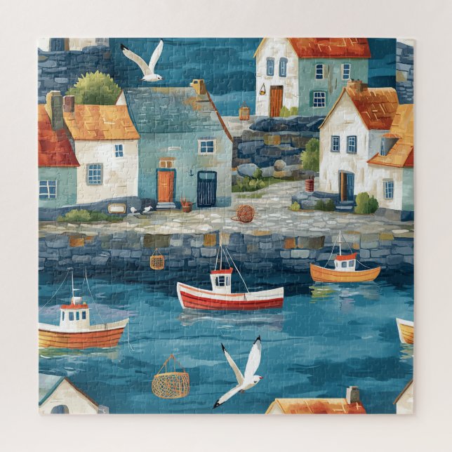 Maritime Hamlet Jigsaw Puzzle (Vertical)