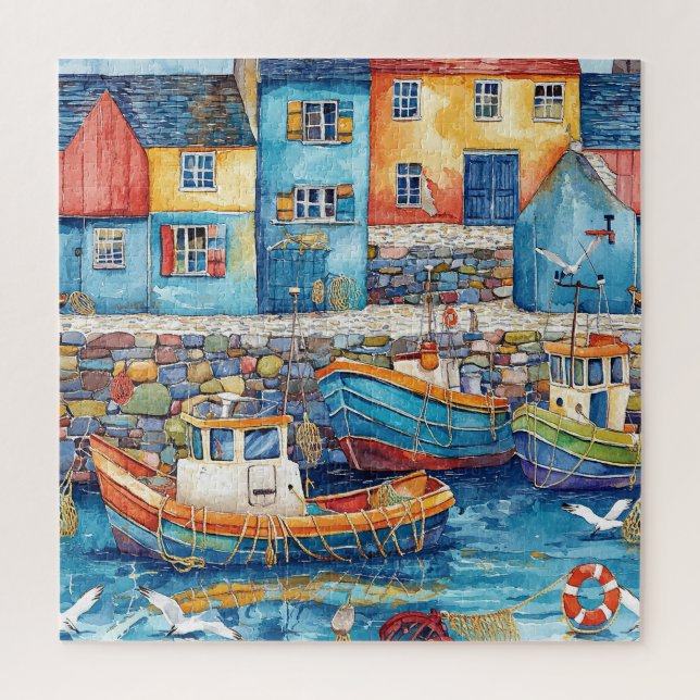 Maritime Hamlet Jigsaw Puzzle (Vertical)
