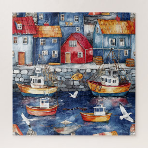 Maritime Hamlet Jigsaw Puzzle