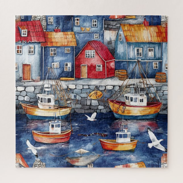 Maritime Hamlet Jigsaw Puzzle (Vertical)