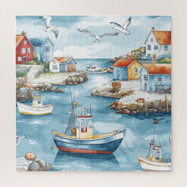 Maritime Hamlet Jigsaw Puzzle (Vertical)