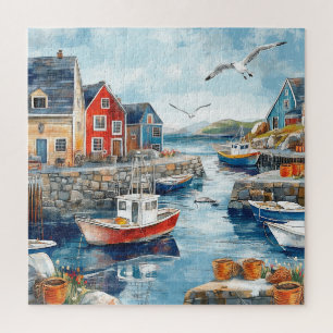 Maritime Hamlet Jigsaw Puzzle