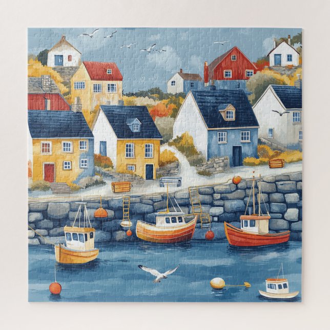 Maritime Hamlet Jigsaw Puzzle (Vertical)