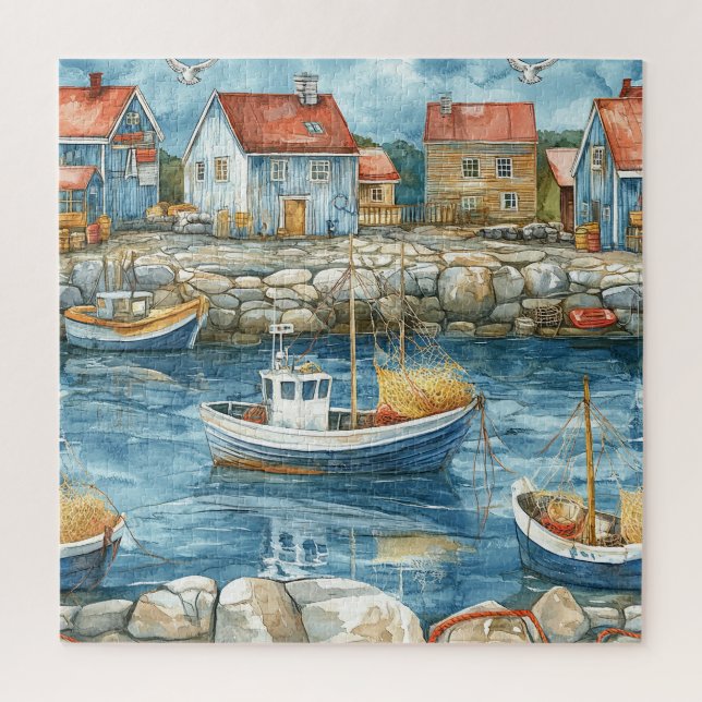 Maritime Hamlet Jigsaw Puzzle (Vertical)