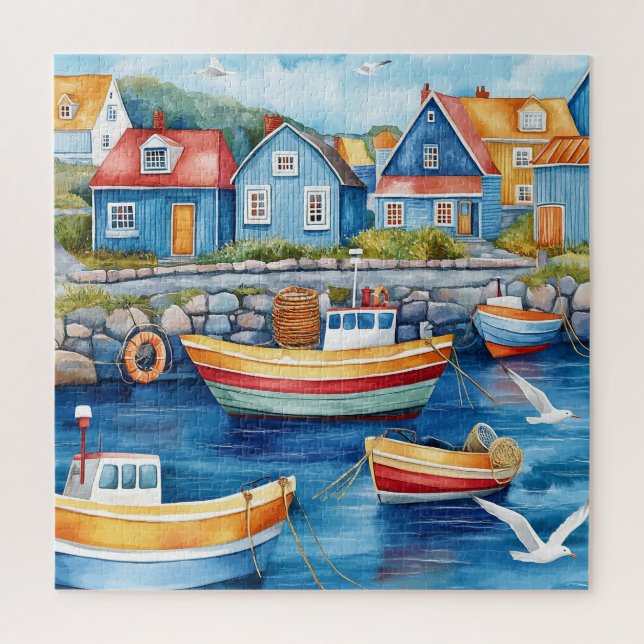 Maritime Hamlet Jigsaw Puzzle (Vertical)